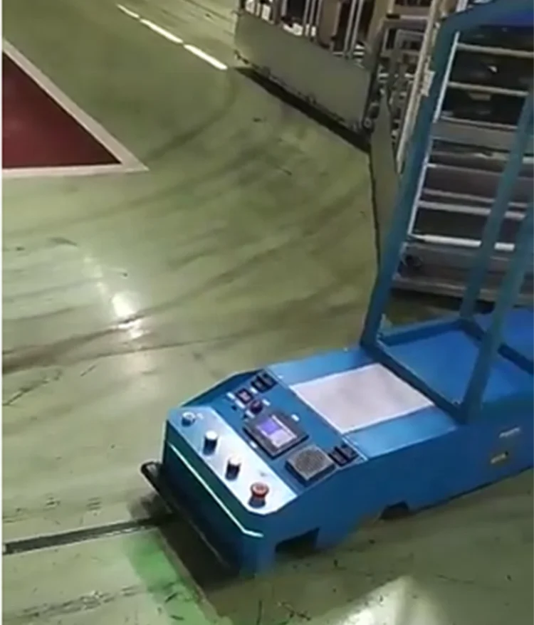 Rear Towing AGV Automated Guided Vehicle Intelligent Warehouse AGV Transport Robots