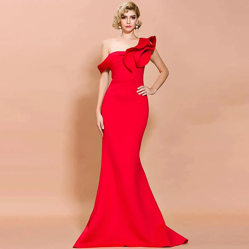 Wholesale High Quality Evening Gown Dress Custom Oem Formal Sexy Elegant Luxury Evening Party Red Maxi Long Ladies Women Dress