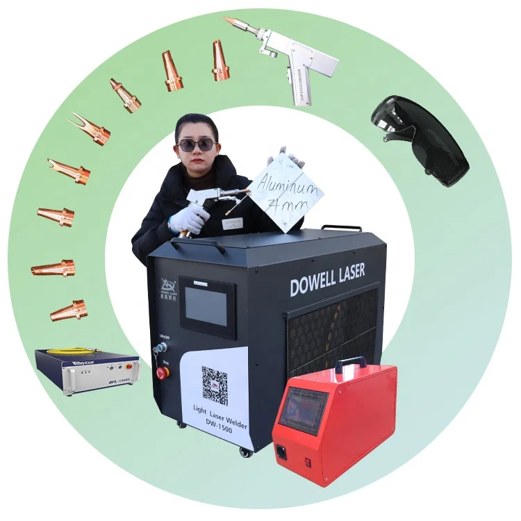 Totalmente automatico 3 y 1 de corte por laser soldadura limpieza 1500w 2000w maquina equipo portatil p