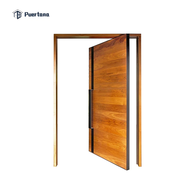 Foshan Factory 360 Degrees Wood Pivot Door System With Hinges