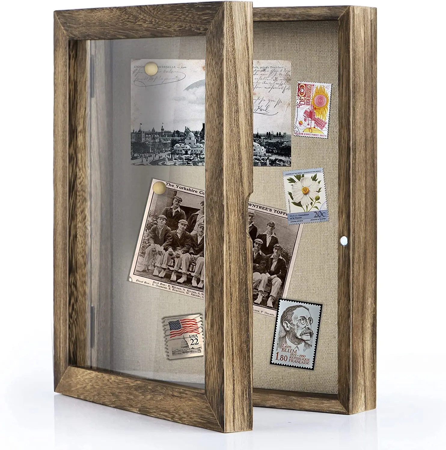8X10 Display Case With Linen Back Memorabilia Awards Medals Photos Memory Custom Deep Frame Shadow Box Money Box