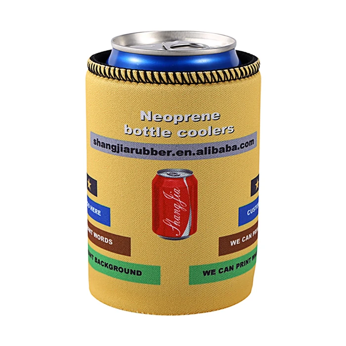 Custom Logo Promotion Advertising Use Sublimation outdoor drink holder Neoprene Stubby Bottle Cooler