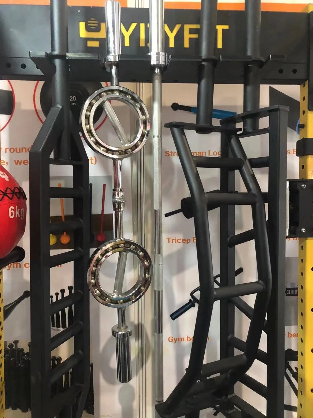 Wholesale Sales Weight lfting barbell glasses bar for barbell plate