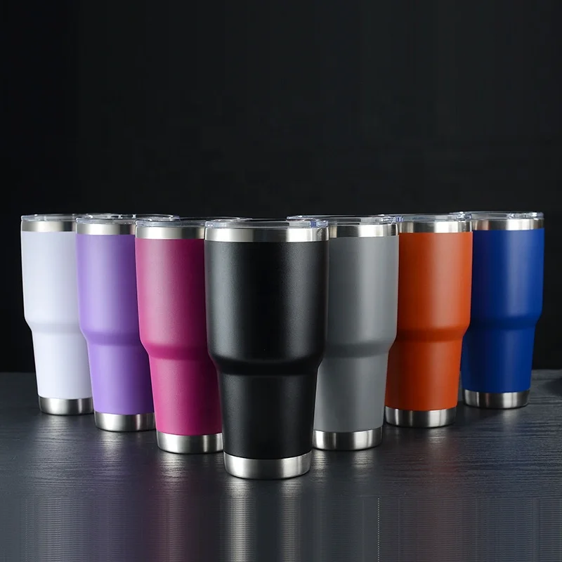 2021 Amazon Hot Sale Customized Logo Double Wall Stainless Steel Thermal Vacuum Blank Coffee Color Wine Pipe Mug