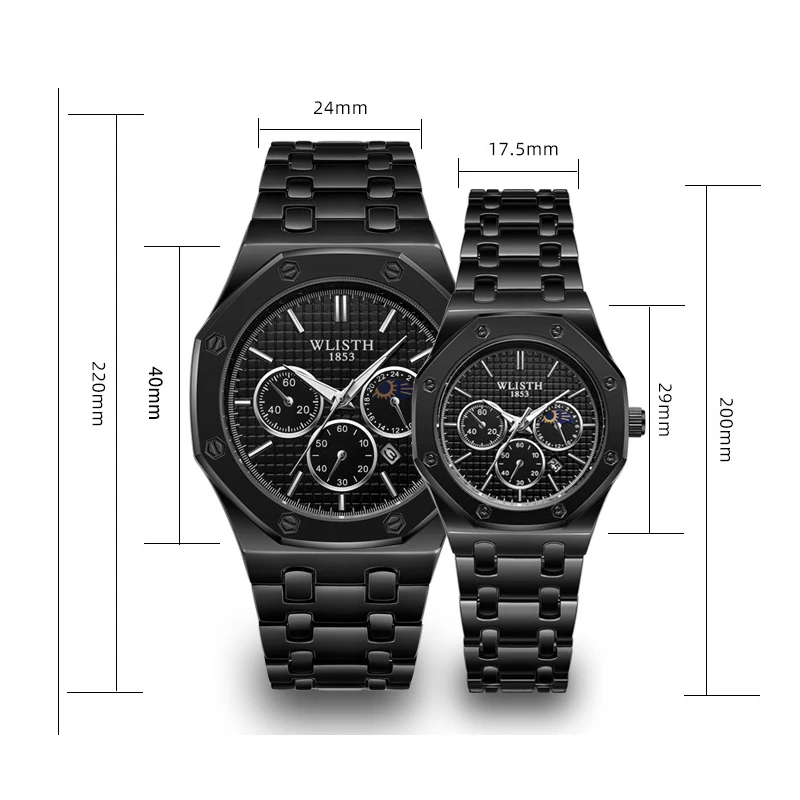 Simple Casual Watches Couple Flexible Stretch Band Quartz Watches Men Women