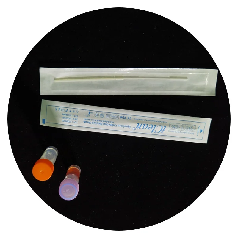 Media vtm viral transport swab medium with flocked swab, disposable virus sampling swab kits