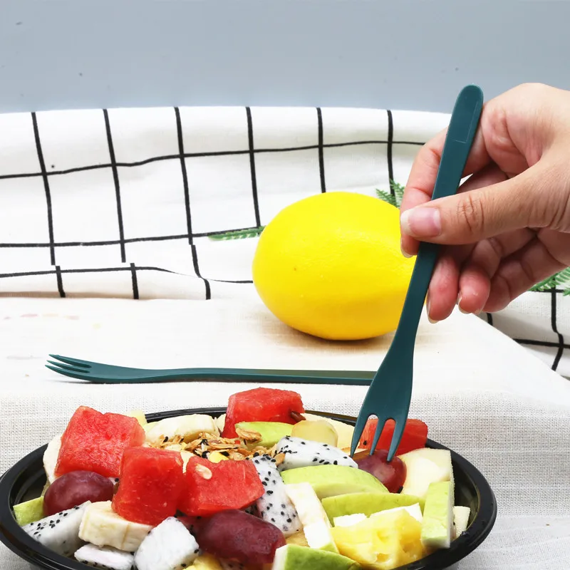 Plastic Fruit Skewers Snacks Forks Perfect for Parties Buffets Food Tastings Disposable Plastic Forks