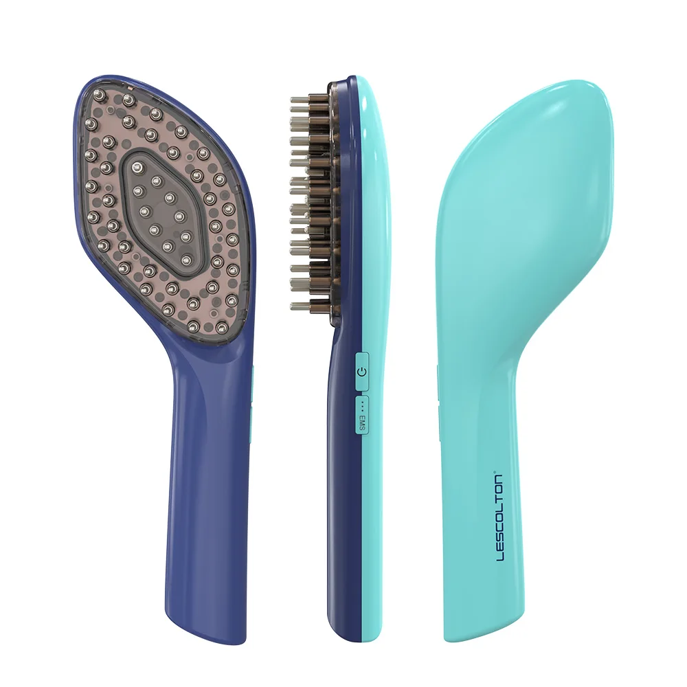 Lescolton Electric Red Light Ionic Scalp Care Laser Vibration Massage Applicator Hair Growth Head Massager Comb For Men Woman