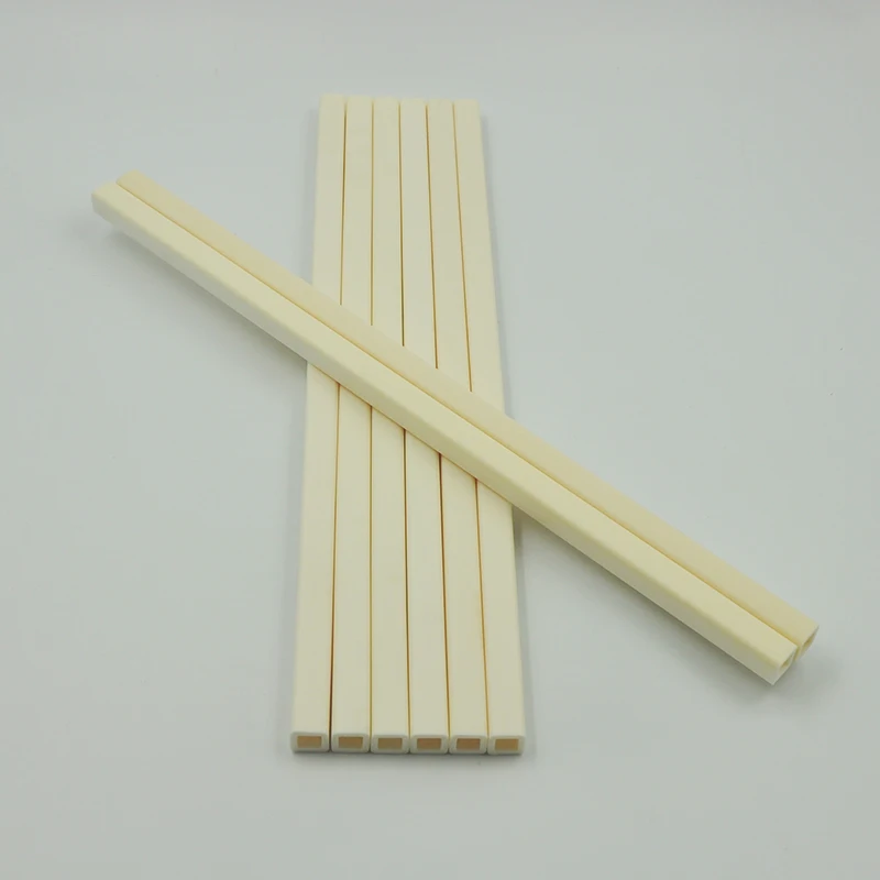 High Temperature Alumina Ceramic Square Tube for Electric Heating Products