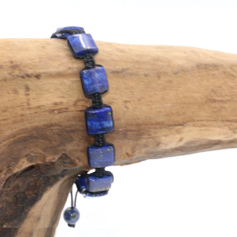 Natural Amethyst Lapis Lazuli Black onyx Bead Reiki Healing Stone 7 Chakra Bracelet Multiple Colors bracelet