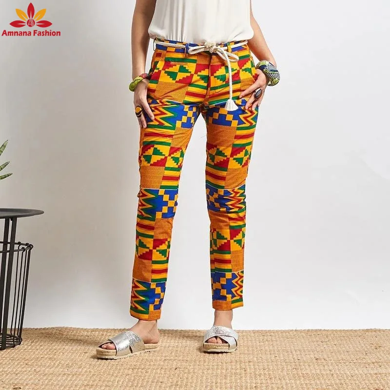 Factory best selling african print unisex pants kente clothing manufacturer for couples at the Wholesale Price