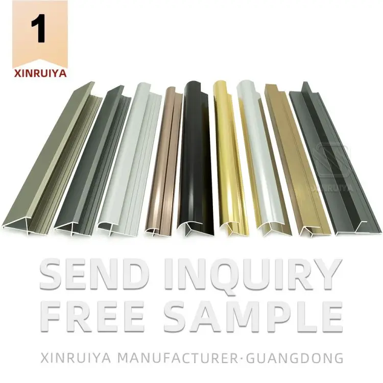 Matt Metal Charcoal Gunmetal Light Gray Dark Grey Anthracite Tile Edge Trim Edging Corner Beading Strips Grey For Tiles