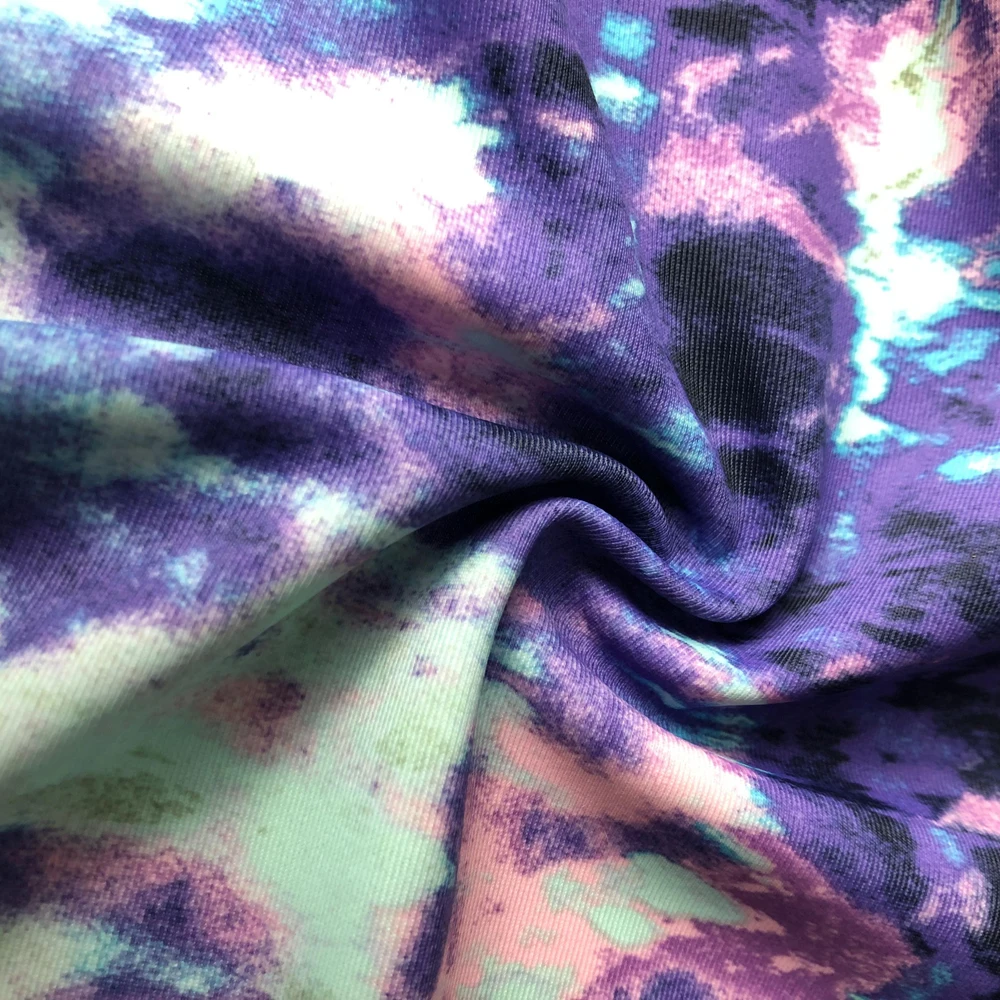 Waterproof Digital Custom African Print Recycle Polyester 4 Way Stretch Warp  Knitted   Swimsuit Fabric For Swimwear