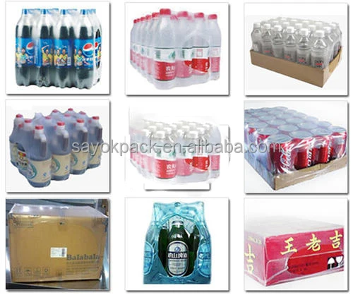 Heat shrink wrapping machine for carton box automatic Kimchi bucket packaging packaging trays pof film wrapping package machines