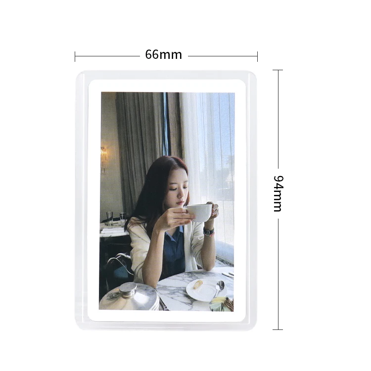 New Launched Premium Kpop Clear Toploader Photocard Single Sleeve Perfect Fit Inner Size 59x90MM