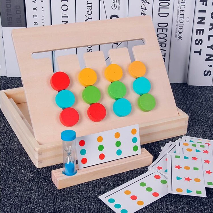 New design shape matching game math learning game building blocks kids toy