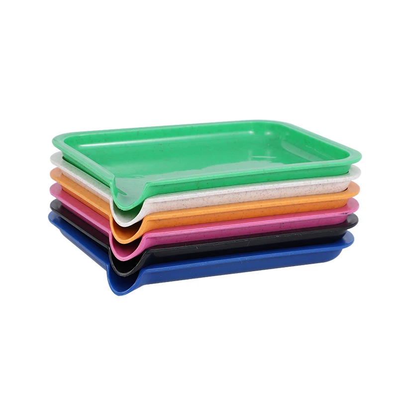 Wholesale Logo Custom 19.4*14.3 CM Plastic Rolling Tray Cheap Smoking Accessories Tobacco Serving Tray