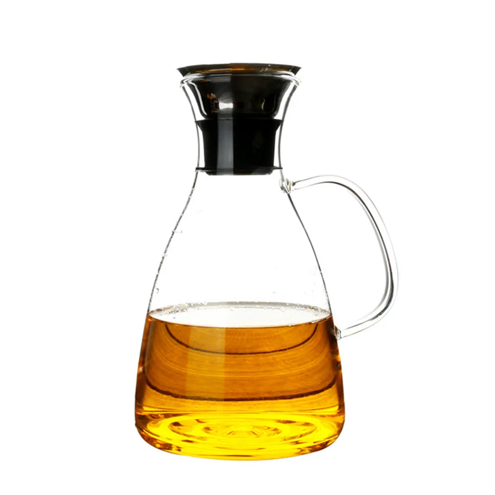 
1000ML Heat Resistant Borosilicate Glass Water Pitcher Set Glass Jug 