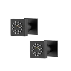 2 Functions Bathroom Rain Spray Jets Shower Head Brass Massage Shower Body Jets