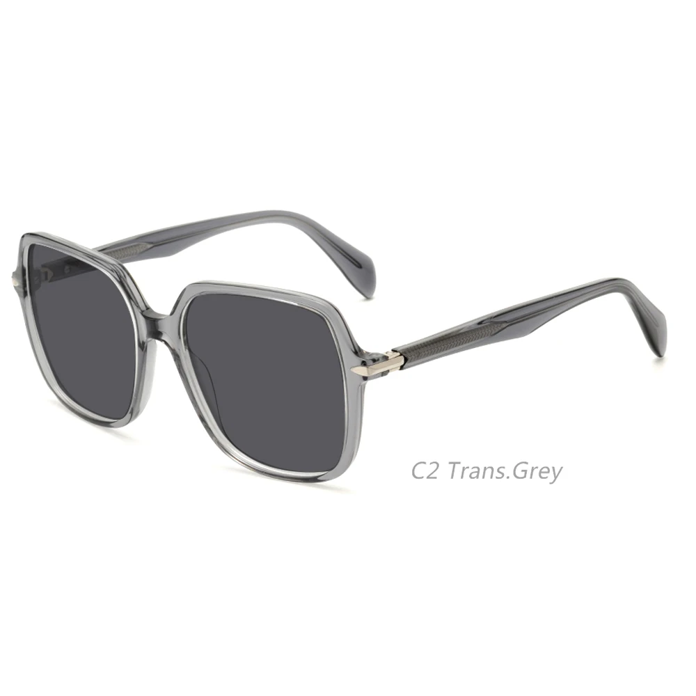 Newest Fashion Design Over Size Frames Custom Logo Hand Made Acetate Sunglasses Polarized