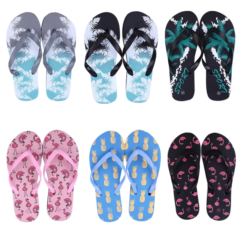 Cheap PVC Flexible Summer Beach Reef Havanas Thong Flip Flops Slippers Men Latest Female Wholesale