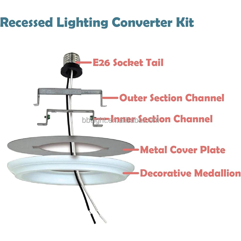 USBBT  light conversion kit  recessed light conversion kit to pendant can light conversion kit to pendant