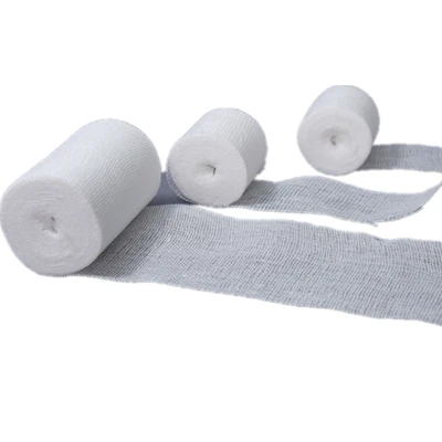 Medical absorbent cotton crinkle gauze bandage