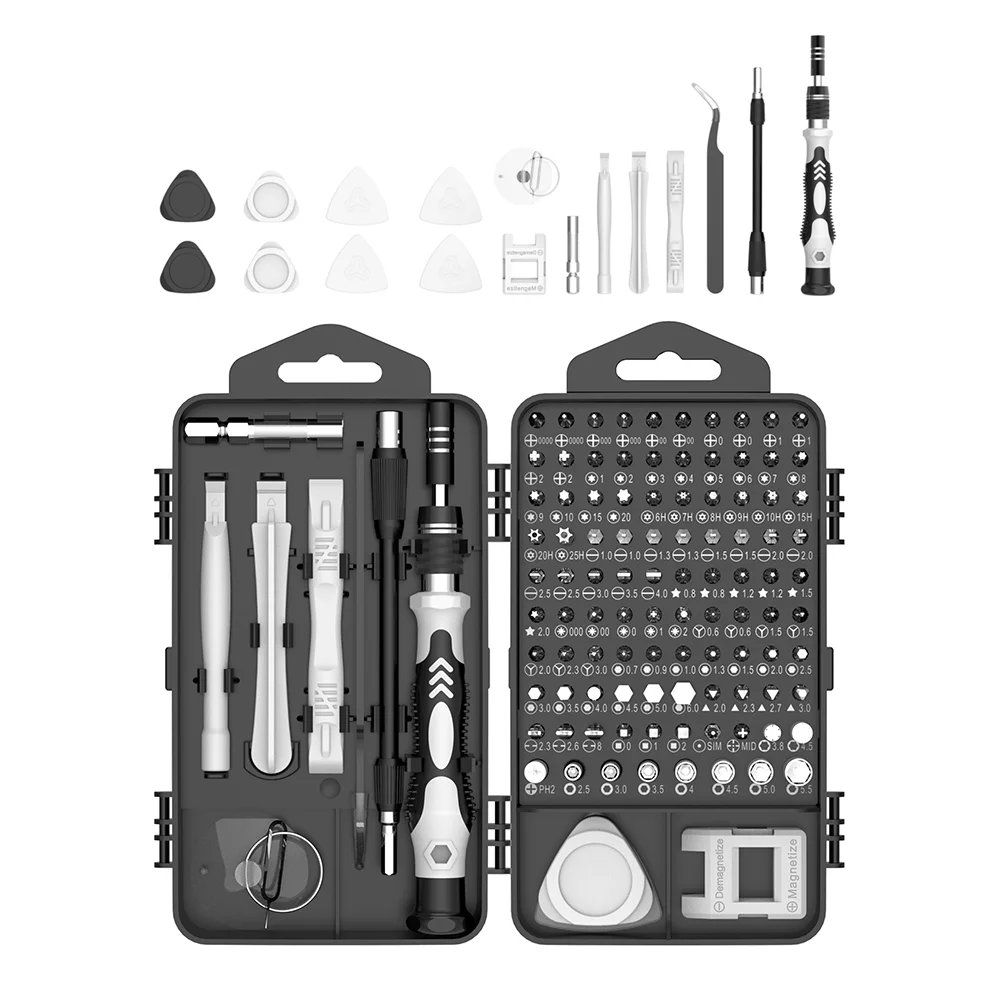 117 118 In1 Screw Driver Kit Multipurpose Magnetic Bits Precision Screwdriver Set for Home Computer Repair Tools