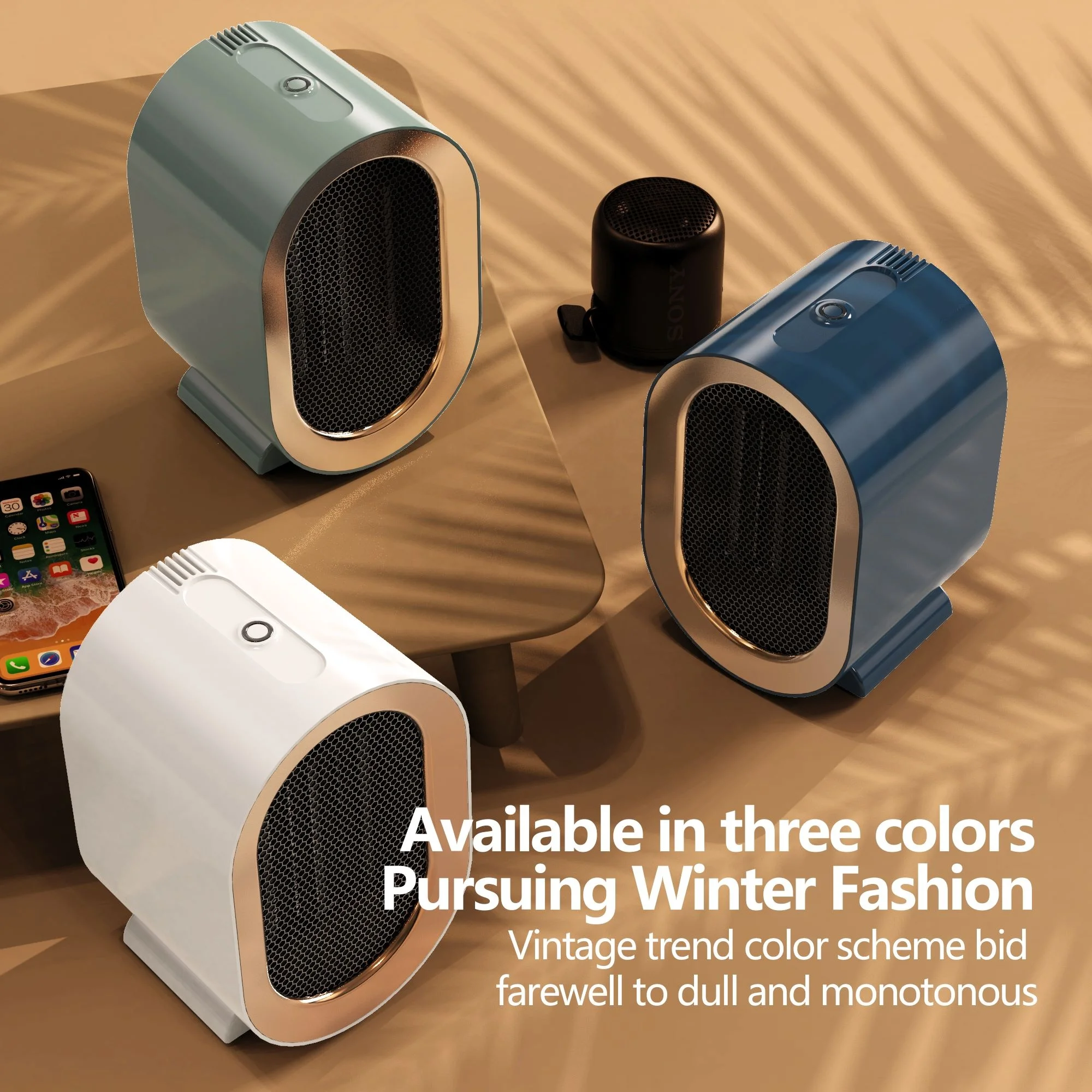 Зимний штекер в 1200 Вт стоячие умные домашние обогреватели офисные помещения Ptc Отопление Настольные электрические портативные мини-вентиляторы