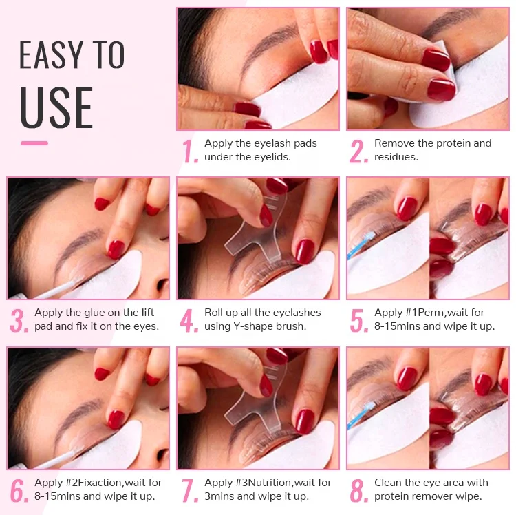 Bomb best quality lash lift brow lamination blister no thioglycolate sodium bromate free sample customization supplied