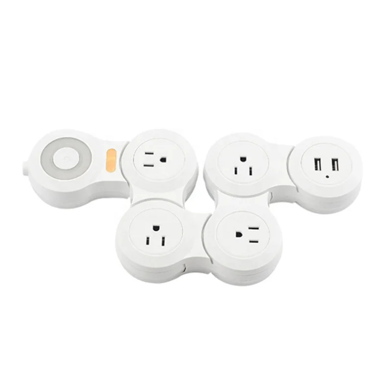 EU US Italy UK Australia Extension Socket 4 Smart Power Strip Universal Outlet