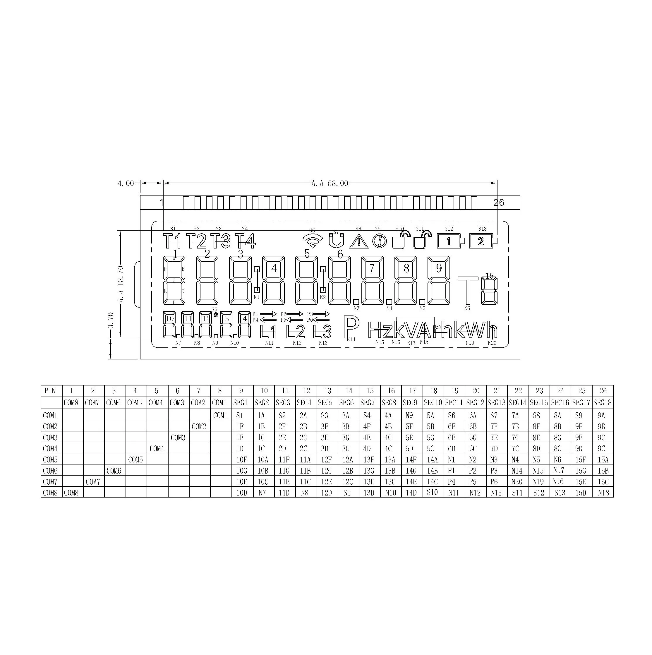  ЖК-дисплей 4 12 Fstn с ЖК-дисплеем и белой