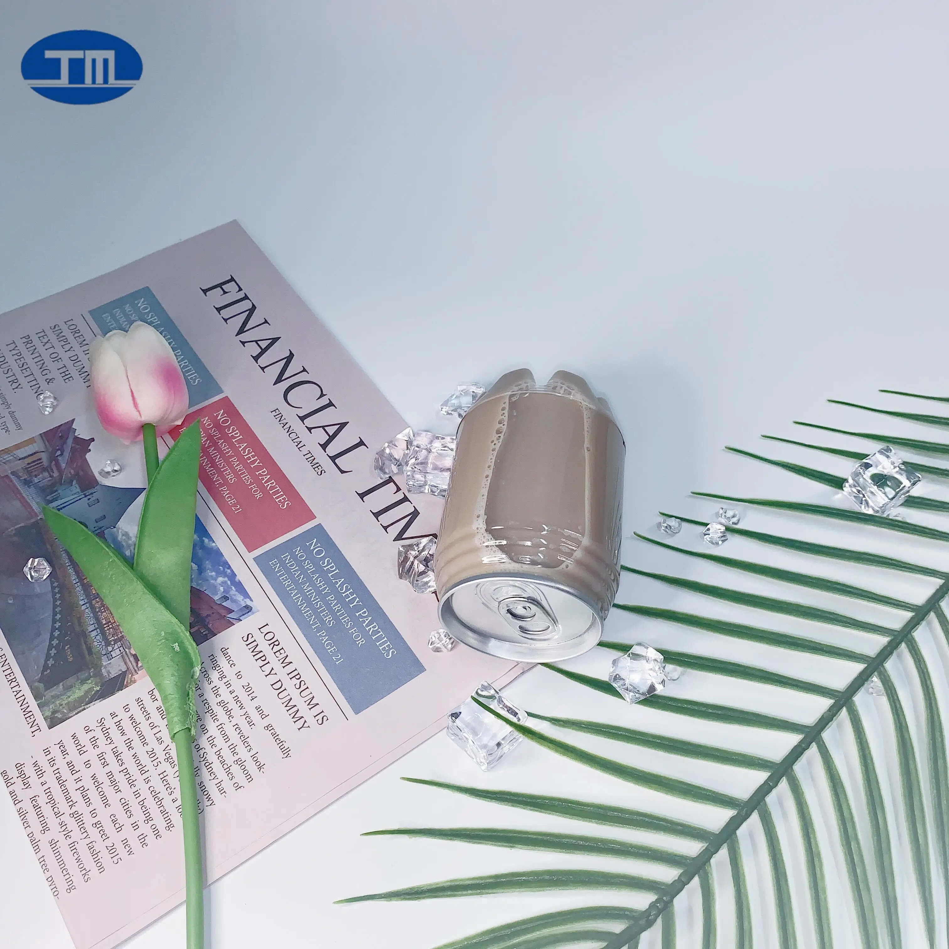 JIMA custom can Clear transparent pet can  plastic 250ml 350ml 400ml 500ml 650ml easy open can for soft drink, juice, soda, beer