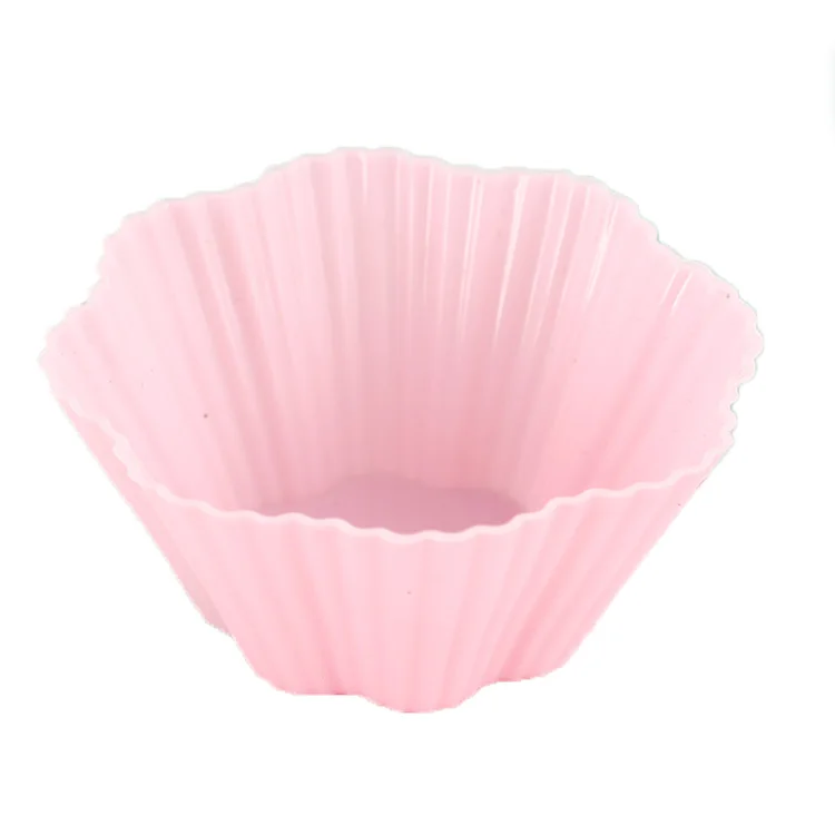 
Hot Sale Flower Shape Approved Silicone Muffin Cupcake Mold Silicone Cup Cake 