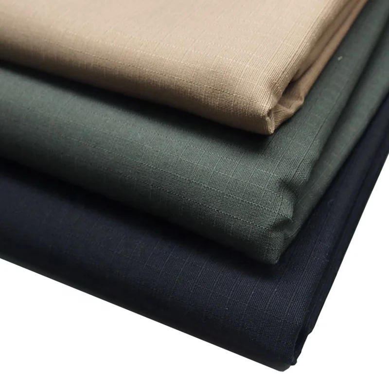 Olive Green 192gsm   Poly CottonTC65/35  Ripstop Fabric