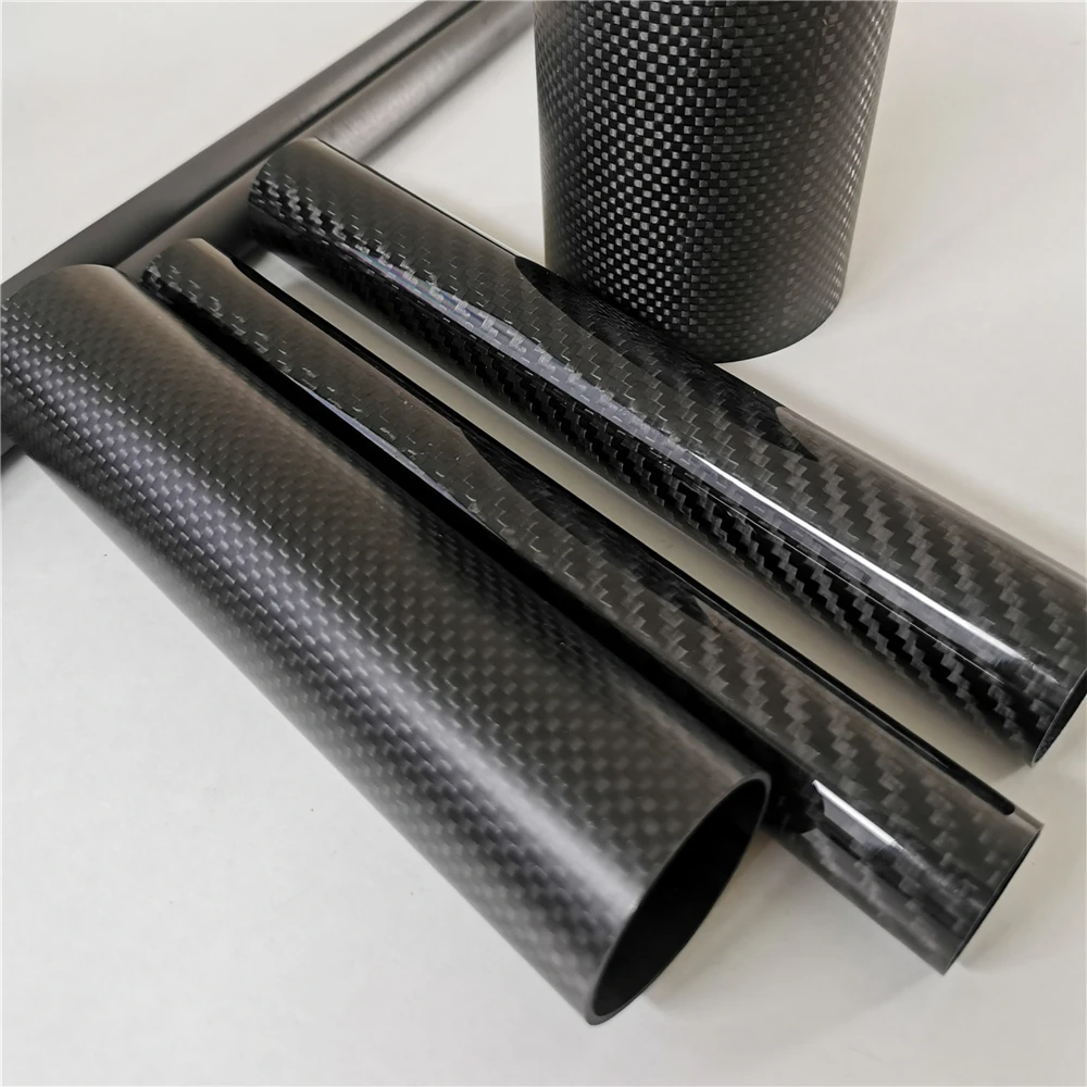 Custom 3k Twill Carbon Cfrp Fiber Tube For Mobile Phone Support