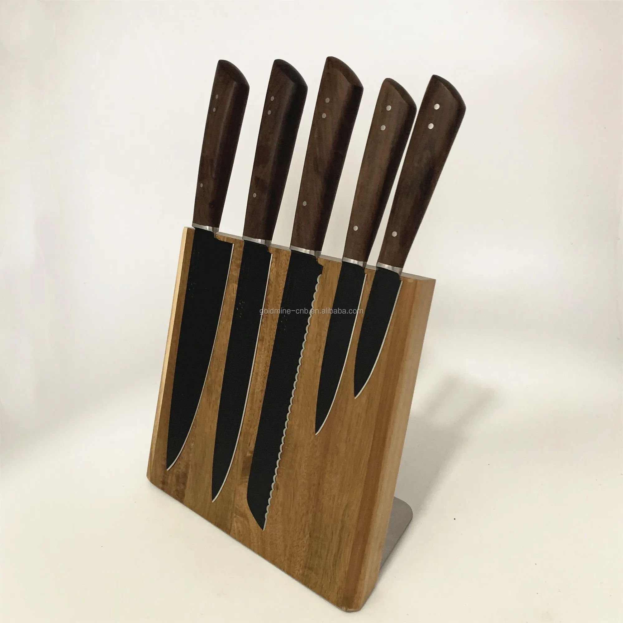 Ореховая древесина Магнитный нож блок магнитный стержень с более сильными магнитами