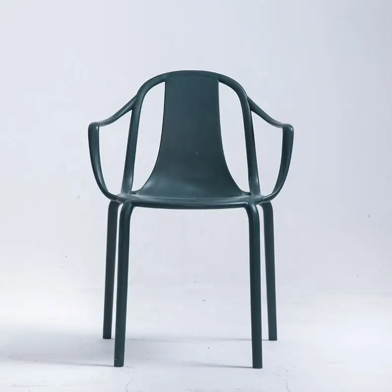Metal nordic style outdoor PP nordic dining chair outdoor