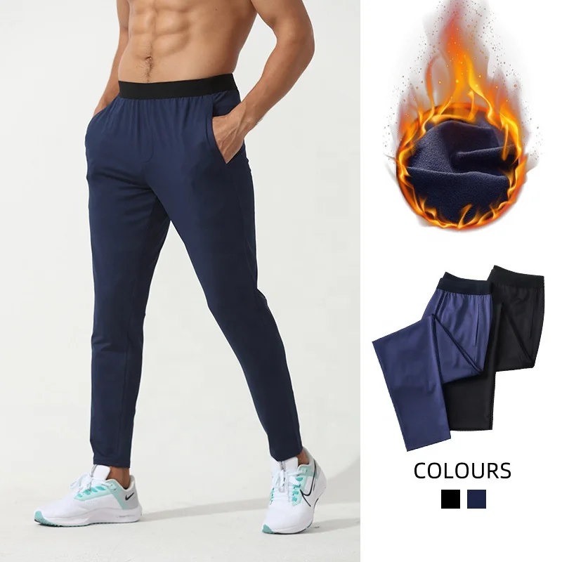 Custom Thermal Stretchable Winter Running Sports Trousers Mens Workout Gym Pants Tennis Golf pants Sports Pants For Men