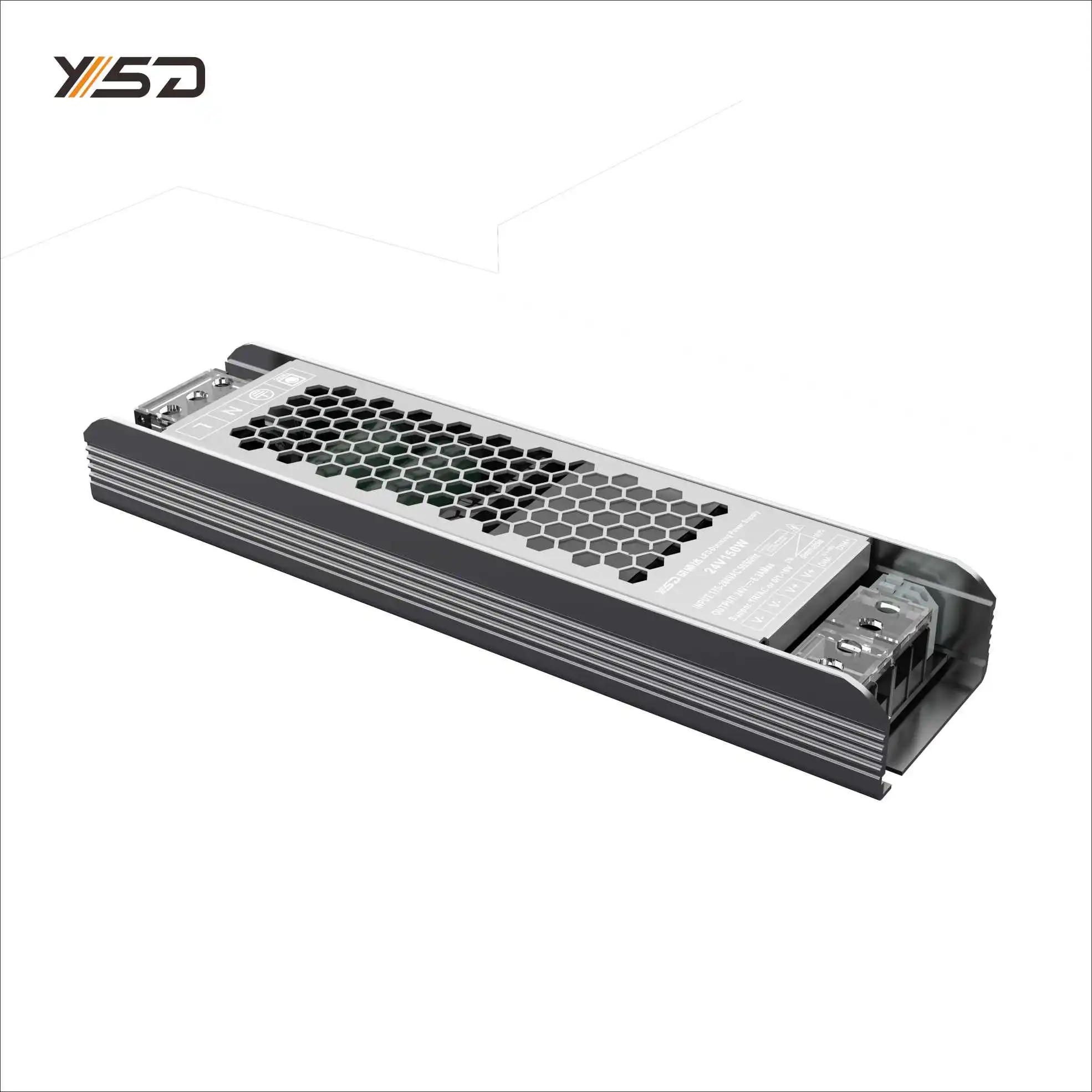 YSD waterproof 12v power supply  dimmable 60W 100W led driver 24v for driver led power supply panel light
