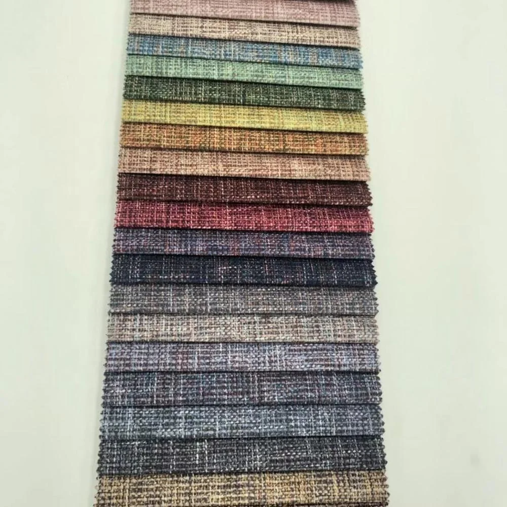 100% Полиэстеровая ткань, льняная хлопковая ткань, много цветов для мебели, дивана