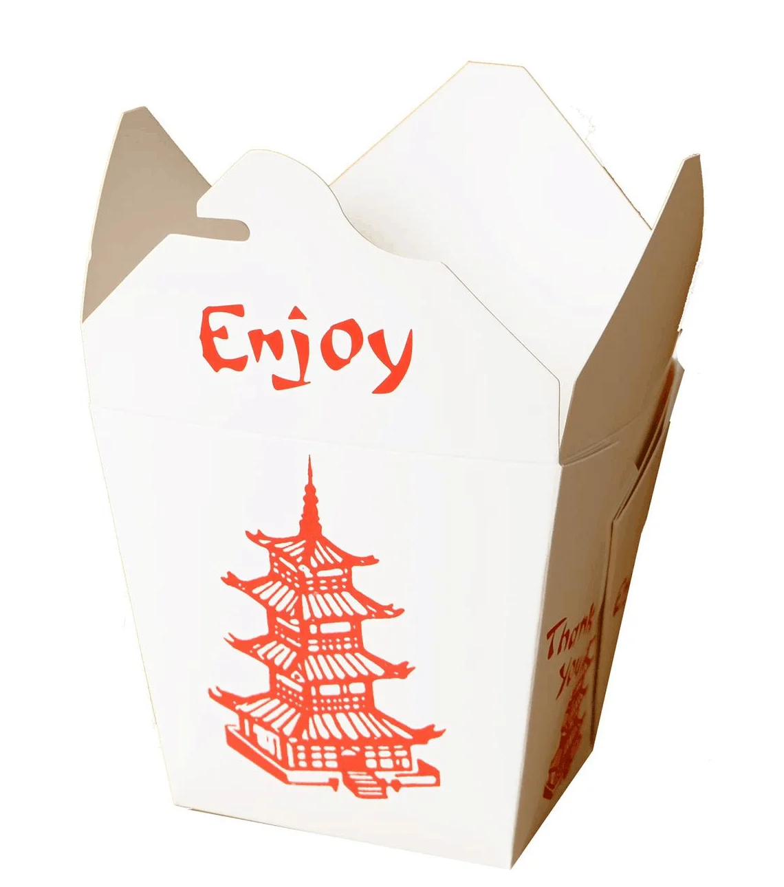 
Lunch box Take out noodle box white paper custom logo 