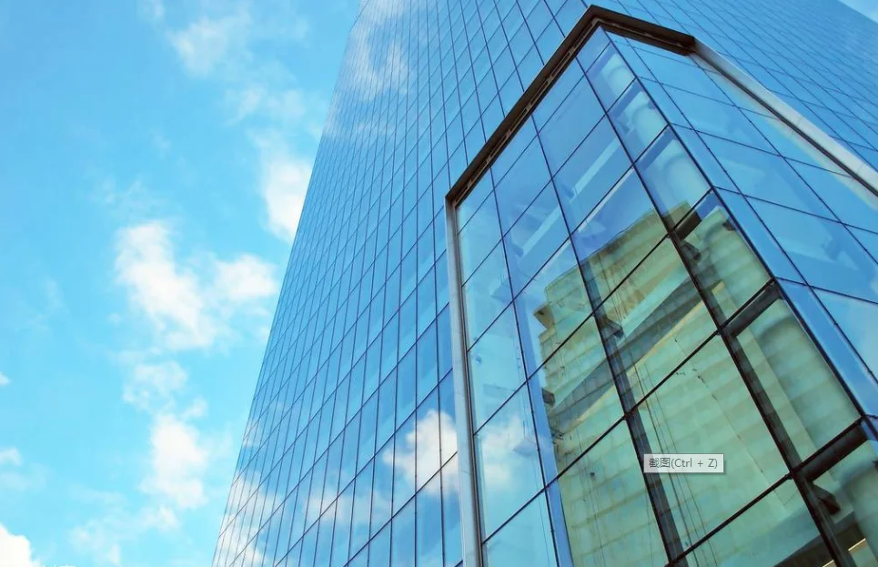 facade Aluminum commercial building big glass facade window wall Tempered Low-e spider curtain walls & access