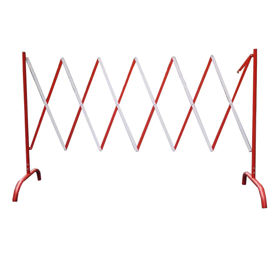 Height 105cm expandable fence crowd control metal equipment post traffic barrier