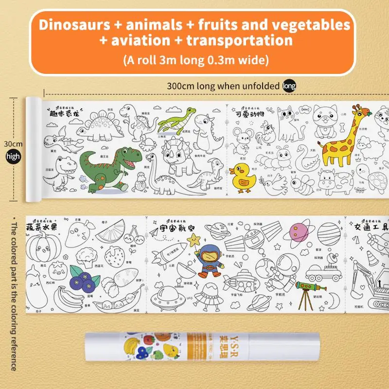 Well-designed What Rolls Happy Birthday Giant Paper Roll For Kids To Color