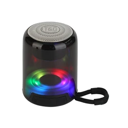 2022 New T&G TG314 Mini Wireless Blue tooth Speaker Outdoor Portable LED Light Plug-in U Disk Subwoofer AUX TF Card FM Radio TWS