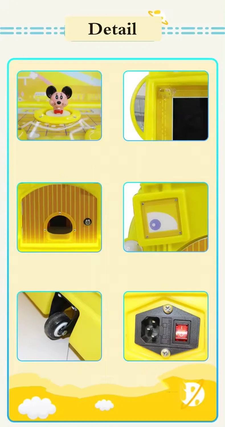 Hot Sale Factory Price Kids Coin Operated Game Machine Whack-a-mole Hit Frog Arcade Game Machine