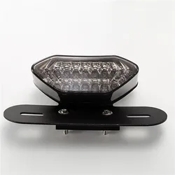 Universal 12V LED Motorcycle Motorbike LED Tail Light Flow pattern Turn Signal license plate lamp motorcycle led rear light