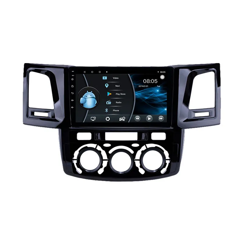 Android 9 Car Radio For Toyota Fortuner Hilux 2007 -2015 with Multimedia Video Gps Navigation Car DVD Player