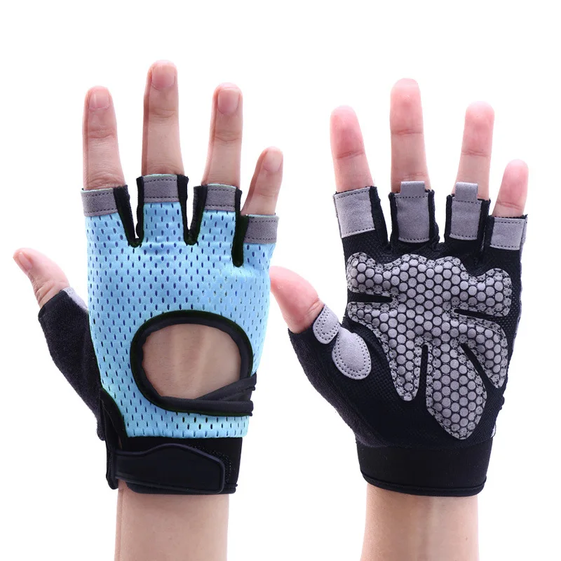 Dumbbell Horizontal Bar Exercise Half Finger Gloves For Sports Training Gym Gloves Weight Lifting Workout Fitness Gloves